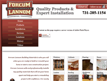 Tablet Screenshot of forcumlannommaterials.com